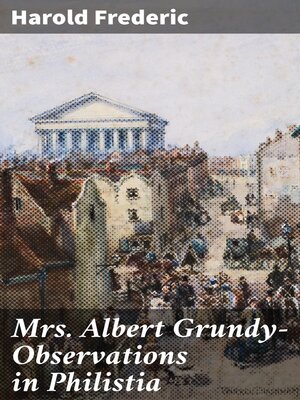 cover image of Mrs Albert Grundy—Observations in Philistia